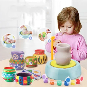Unique clay design, DIY educational imagination art pottery wheel, children learn while doing