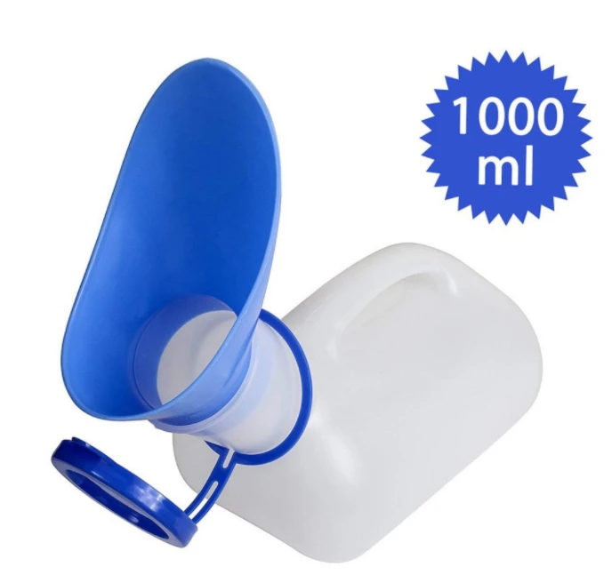 Urinal Portable Emergency Car Accessories Universal Mobile Toilet Shrinkable Mini Outdoor Camping Pee Bottle(Blue)