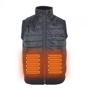 USB intelligent double-control heating vest cotton-padded clothes vest