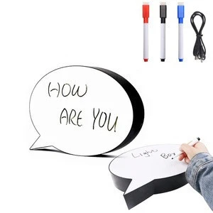 USB/Battery Light Up Erasable Message Board LED Lamp Backlit Display Sign Q5 DIY Handwriting LED Light Box with 3Pens for Home