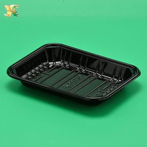 Vacuum Formed Blister Pet custom food trays biodegradable disposable food grade plastic meat trays