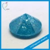 Value Round Synthetic Blue Loose Ice Cubic Zirconia Gemstone Bead