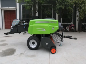 Very Nice Green/Blue Flexible and Professional Hay Bale Wrapping Machine for Agriculture