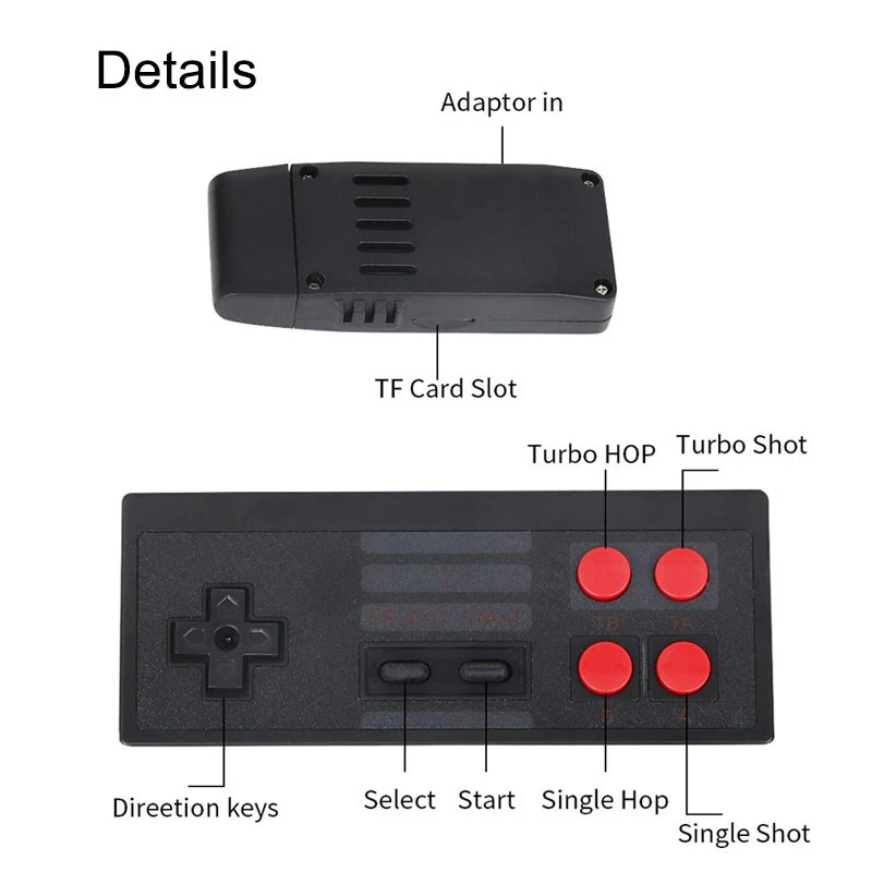 Video Game Console Newest Gamebound 620 Wireless Controllers Classic  TV AV Video Games Retro Video Game Console