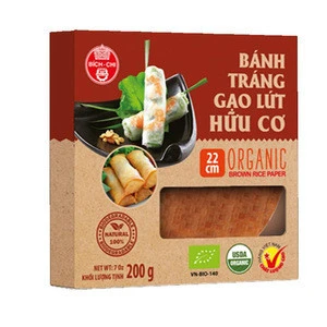 Viet Nam Manufactures Best Delicious Organic Tapioca Starch Brown Instant Rice Paper