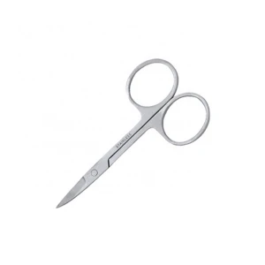VW-MS-017 circle  handle with cover professional safety manicure scissors with customized logo printed color scissors