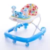 Walking Aid Assistant Adjustable Baby Carriage Mobile Baby Walker with Mute Wheels for Carpet
