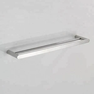 Wall mount 304 stainless steel towel bars with two tiers SUS double towel bars