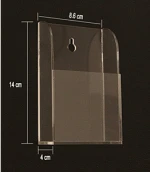 Wall Mount Clear Acrylic Remote Control Holder