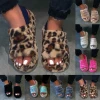 warm beautiful customize fluffy casual ladies colored slippers for women
