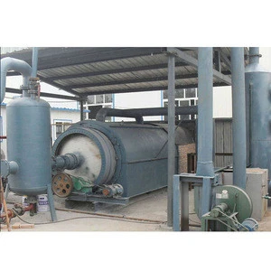 Waste plastic pyrolysis scrap rubber recycling to oil extraction machine