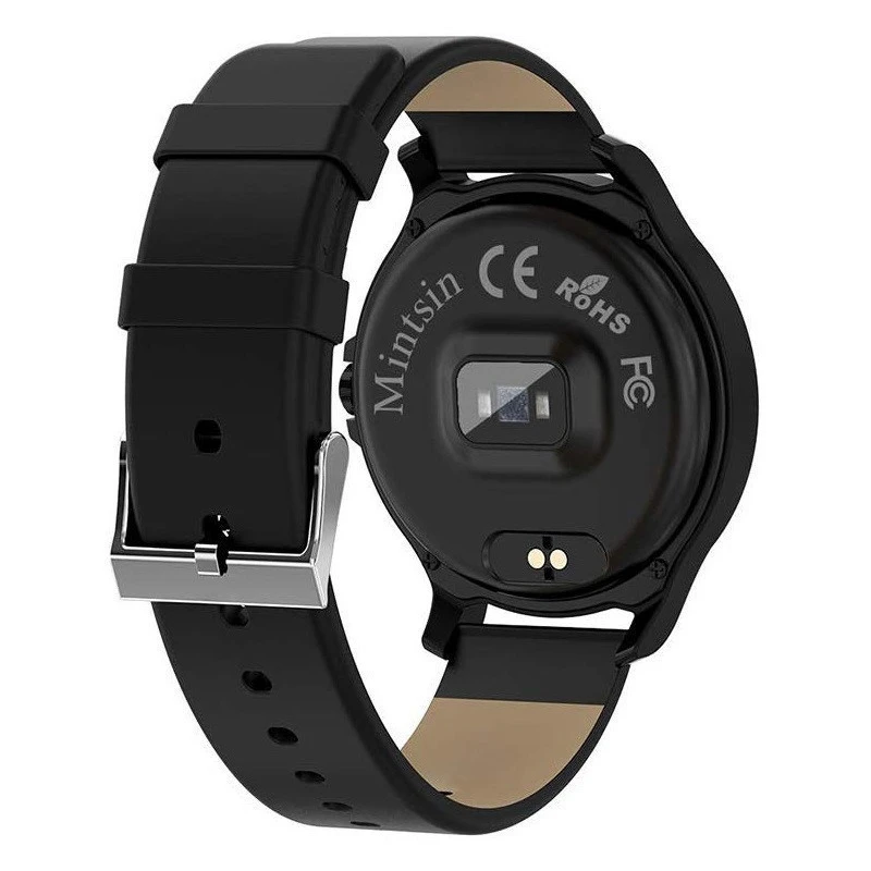 Waterproof Metal Round Screen Touch Watch Smartwatch Android ios with Heart Rate Blood Pressure Monitor Sports Mode