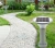 Import waterproof outdoor landscape lighting auto on off for yard garden driveway pathway modern led solar pillar light from China