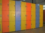 waterproof Public Phenolic Cabinet Lockers bench