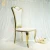 Import Wedding Furniture Gold Stainless Steel Frame Banquet Dining Chair from China