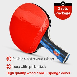 WHIZZ 3 star table tennis racket two pimples in rubber long handle carbon bat wholesale