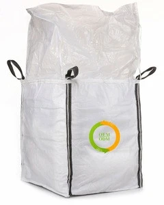Wholesale 1Ton 2Ton UV Stable Top Filling Spout Square Bottom Heavy Duty Bag Big FIBC Bulk Bag For Chemical Packing