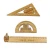 Import Wholesale 2019 promotional gift custom shape bamboo wooden straight ruler protractor with customized Logo from China