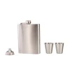 wholesale 7oz outside portable  stainless steel Whiskey hip flask vacuum wine flask with stock