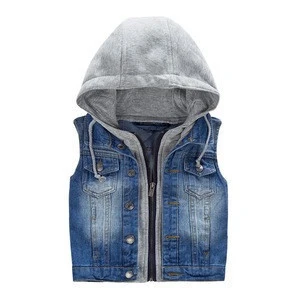 Wholesale Boutique Kid Boys Clothes Custom Denim Vests Of Online Shopping