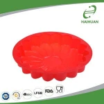 Wholesale Cheap 100% Food Grade Silicone 9'' Large Round Silicone Flower Cake Mould Big Cake Molds