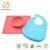 Wholesale Comfortable Roll Up Washable Silicone Baby Bib for baby with pocket