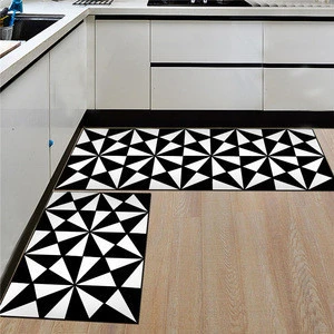 Wholesale custom design printed door mat polyester fiber material kitchen mat