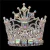 Import Wholesale Customized Pageant Large Crown Rhinestone Beauty Crystal Tall Tiara with Light from China