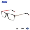 Wholesale Fashion Eyeglass Acetate Optical Frame Combination With Metal Part
