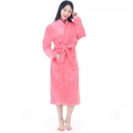 Wholesale high quality hotel home terry velour 100% cotton bathrobe