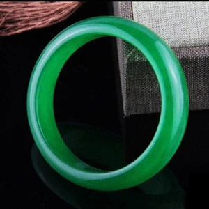 Wholesale High Quality Natural Green Agate Jade Bracelet Jade Bangles