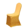 Wholesale high quality new Sequin gold spandex wedding  chair covers