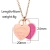 Import Wholesale  Jewelry Custom DIY Words with  Logo Fashion jewelry  Stainless Steel  heart shape pendant Necklace from China