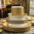 Import Wholesale Luxury Tableware 58 Pcs Bone China Gold Mosaic Royal Western Ceramic Dinnerware set from China