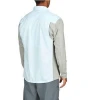 Wholesale men outdoor breathable light weight long sleeve 100% polyester fishing shirts