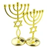 Wholesale metal christian gift menorah model Jesus true religion candle holder stand modern home decor