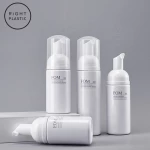 Wholesale 100ml 120ml 150ml 200ml white PE  plastic foam bottle with  foam pump