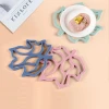 Wholesale Silicon Coaster Pan Drain Pad Maple Leaf Shape Silicone Trivet Pot Mat