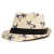 Import Wholesale straw fedora trilby hats ecuador coconut tree printed panama hats with black band from China
