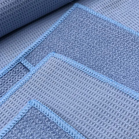 Wholesale sweat absorbent non-slip waffle microfiber travel gym yoga mat towel