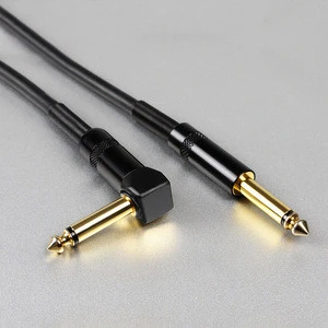 Wholesaler Straight 22AWG 6.35mm 1/4 Inch instrument cable guitar for Electric Guitar/Keyboard