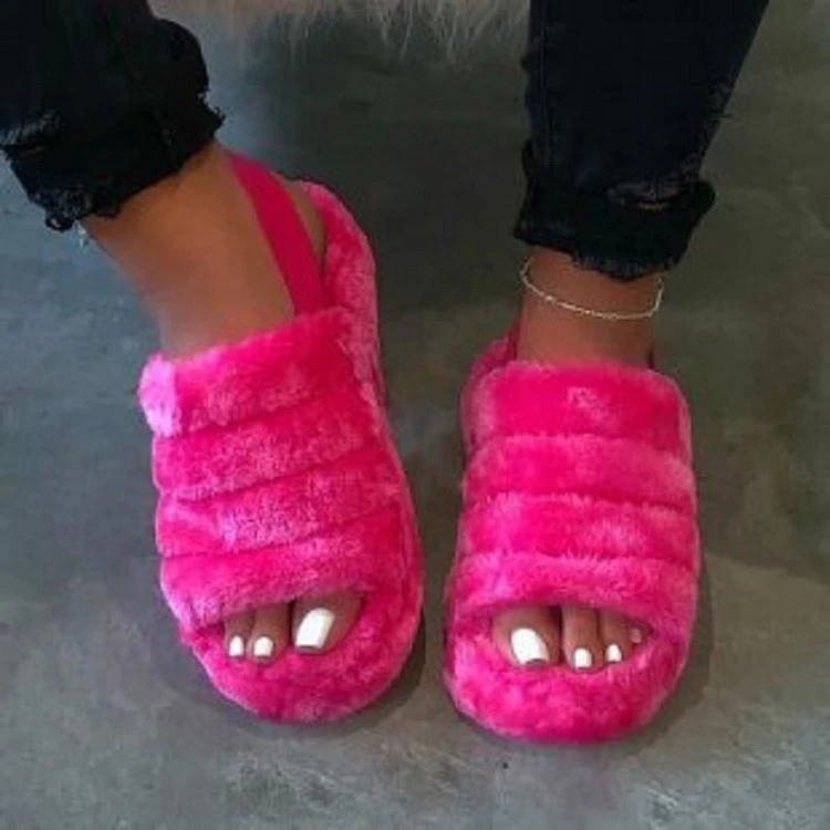 Women Home Slippers Shoes Non-slip Soft Warm House Indoor Bedroom Floor Shoes Furry Slippers Ladies Fashion