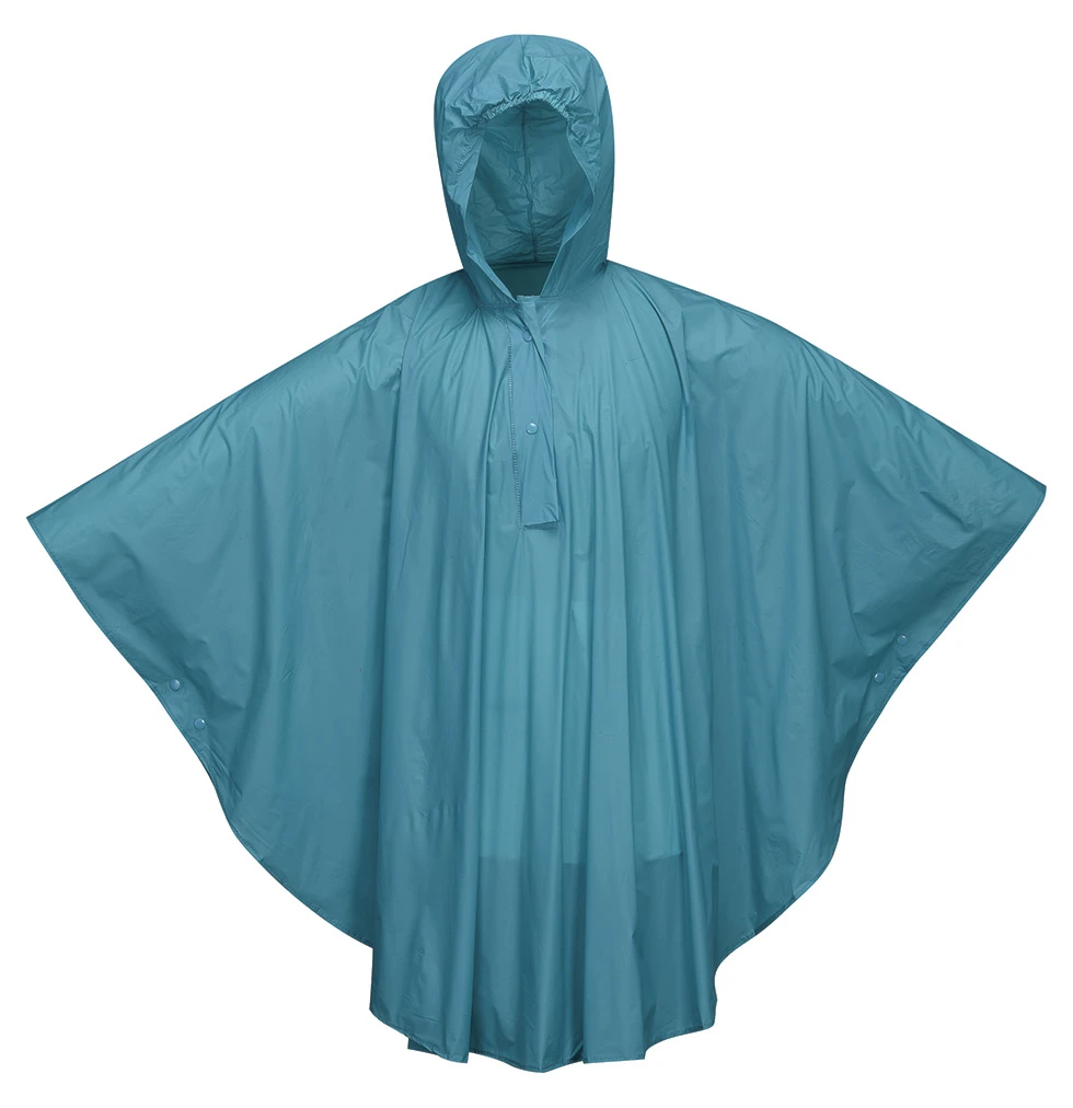 women hooded  PE poncho raincoat children raincoat