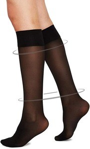 Women&#39;s ultra thin knee high stockings pure silk stockings