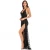 Import Women&#x27;s Elegant Sequin Tassels Design Spaghetti Strap Backless Party Dress from China