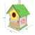 Import Wood Crafts Gift Kids Children's Creative Christmas DIY Wooden Hanging Birdhouses With Paints And Brushes from China