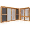 wood grain sliding aluminium windows and doors cheap bedroom anodized double glass aluminium sliding window system