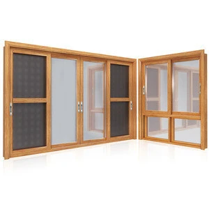wood grain sliding aluminium windows and doors cheap bedroom anodized double glass aluminium sliding window system