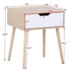 Wood modern nightstand with drawers