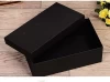 Wood pulp black cardboard for pen box/wholesale black packaging box